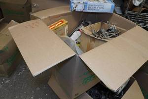 lot 67 image: Assorted Hardware - Tools, Peg Hooks, Fittings, PVC