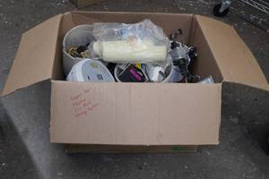 lot 72 image: Assorted Hardware - Copper Box, Heater, Car Parts