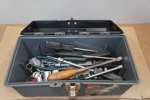 lot 80 image: Tool Box with Assorted Tools