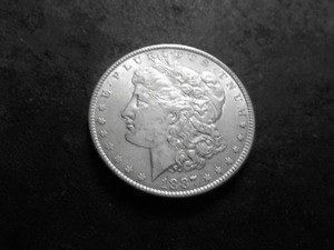 lot 12 image: 1887 Morgan Silver Dollar