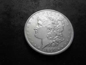 lot 18 image: 1890 Morgan Silver Dollar