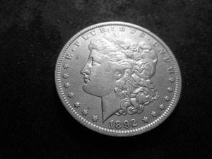 1892 O Morgan Silver Dollar