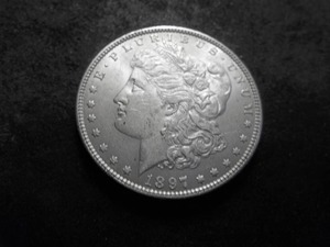 lot 24 image: 1897 Morgan Silver Dollar