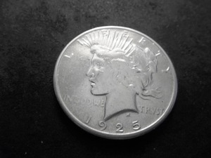 lot 34 image: 1925 S Peace Silver Dollar