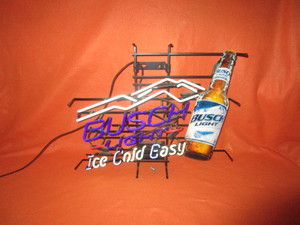 lot 13 image: Busch Light Neon Sign 24x28