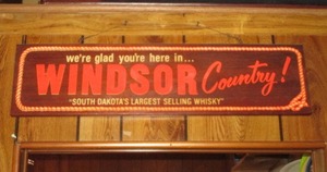 lot 27 image: Windsor Wood Sign 7x28