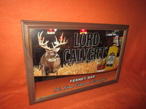lot 52 image: Lord Calvert Ferney Bar Framed Mirror 26x38