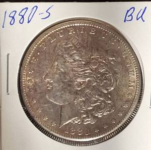 lot 7 image: 1880-S Morgan SIlver Dollar BU
