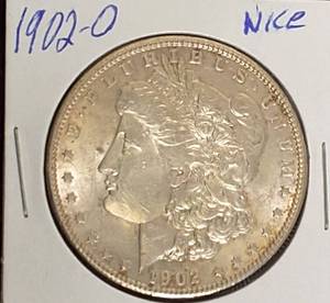lot 21 image: 1902-O   Morgan Silver Dollar  Nice