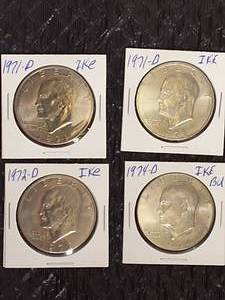 lot 42 image: 4- Ike Dollars In Great Condition