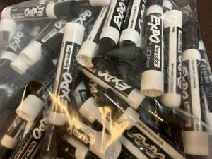 lot 131 image: Expo Black Dry Erase Markers