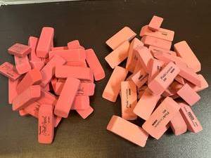 lot 84 image: Pink Erasers