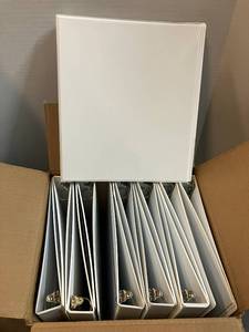 lot 112 image: 1-Inch White Binders