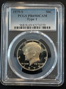 lot 10 image: 1979-S Kennedy Half Dollar Proof PCGS PR69 Deep Cameo
