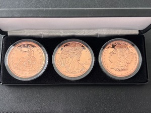 lot 22 image: 3 - 1 Ounce .999 Fine Copper Rounds