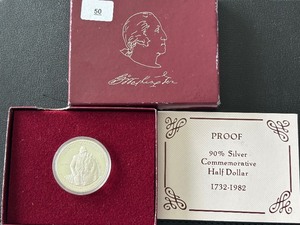 lot 30 image: 1982-S Washington Silver Half Dollar Proof