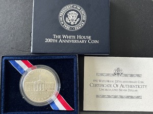 lot 33 image: 1992-D White House Silver Dollar