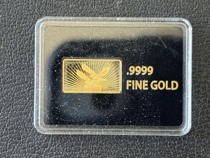 lot 49 image: 1 Gram .9999 Fine Gold Bar