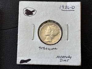 lot 62 image: 1936-D Mercury Dime
