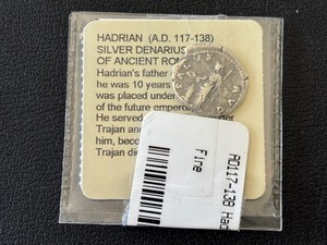 lot 65 image: Ancient Hadrian Silver Denarius