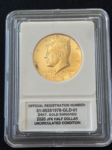 lot 81 image: 2020 Gold Enriched Kennedy Half Dollar