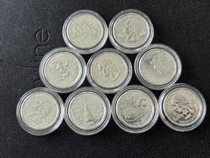 lot 190 image: Platinum Washington Quarters