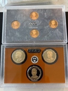 lot 137 image: Presidential Dollars and Lincoln Cents