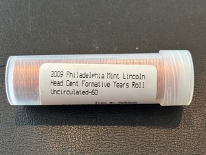 lot 139 image: 2009 Lincoln Cent Formative Years Roll Uncirculated