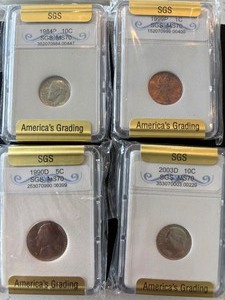 lot 149 image: SGS Graded Coins