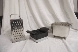 lot 243 image: Butter Wheel, Cheese Grater, and Hand Slicer