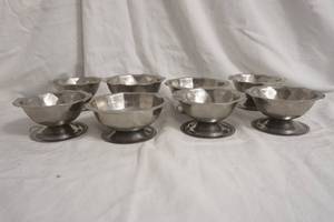 lot 244 image: Vintage Steel Ice Cream Cups (8ct)