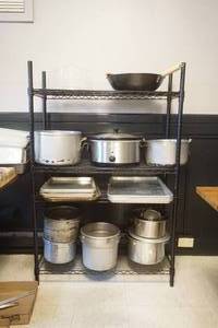 lot 284 image: NSF 4-Tier Rack (Black) 14x 36x 55 (contents not included)