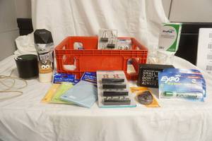 lot 348 image: Poly Pop Crate & Office Supplies