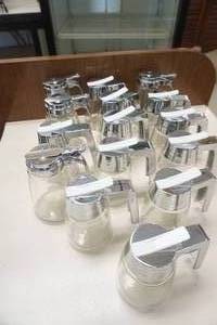 lot 70 image: 15ct Glass Syrup Dispensers