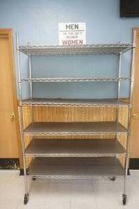 lot 81 image: NSF Stainless Steel Food Safe Shelf 4x18x76