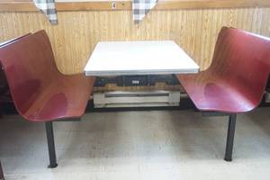 lot 146 image: Restaurant Booth (table and 2 benches)
