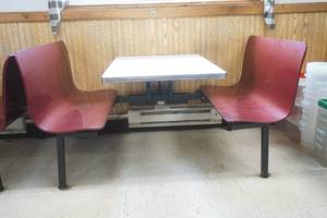 lot 148 image: Restaurant Booth (table and 2 benches)