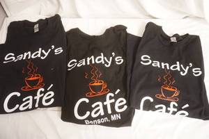 lot 182 image: Sandys Cafe Black T-Shirts L (3ct)
