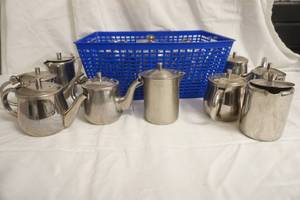lot 193 image: Stainless Hot WaterTea Pots (14ct)
