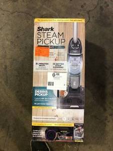 lot 6 image: Shark Steam Pickup 3-in-1 Corded Steam Mop for Hardwood, Tile, Stone and Laminate in Black with Storage Tray, Self Cleans Customer Returns See Pictures