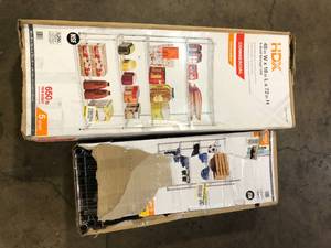 lot 28 image: Lot of Assorted Metal Storage Shelving Various Models and Conditions   Customer Returns See Pictures