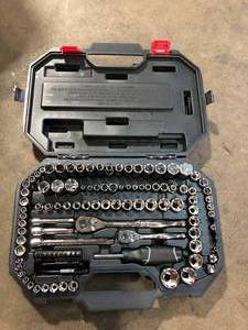 lot 44 image: Husky Mechanics Tool Set (119-Piece)  Missing Pieces  Customer Returns See Pictures