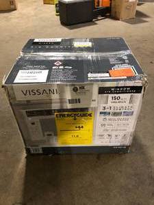 lot 60 image: Vissani 5,000 BTU 115-Volt Window Air Conditioner for 150 sq. ft. Rooms in White    Customer Returns See Pictures