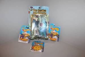 lot 81 image: The Beatles Yellow Submarine Figures and Hot Wheels Die-Cast Toy Lot