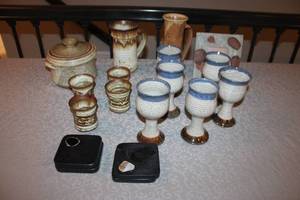 lot 95 image: Handmade Pottery Drinkware and Tableware Collection