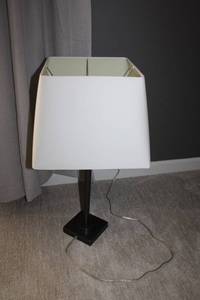 lot 120 image: Modern Table Lamp with Square White Shade