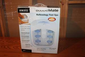 lot 162 image: Homedics BubbleMate Reflexology Foot Spa with Heat
