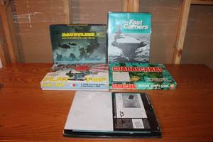 lot B-170 image: Set of 5 Avalon Hill WWII Naval Board Games