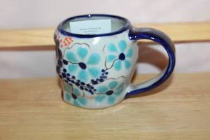 lot 191 image: Hand-Painted Ceramic Mug with Floral Design