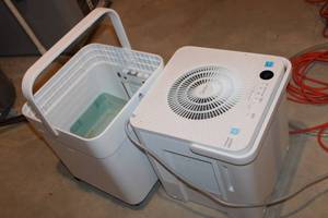 lot 221 image: Midea Cube Portable Dehumidifier with Removable Water Tank